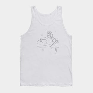 Woman in a Bathtub Tank Top